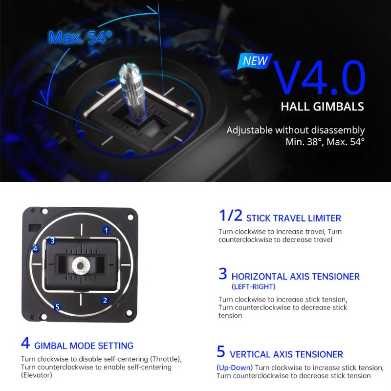 RadioMaster TX16S MKII V4.0 16 - đánh giá và giá Drone Gimbal Controller