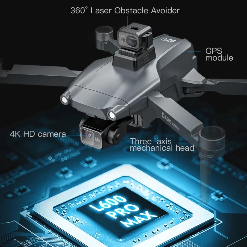 L600 PRO MAX GPS Drone Profess - đánh giá và giá Drone Gimbal Case