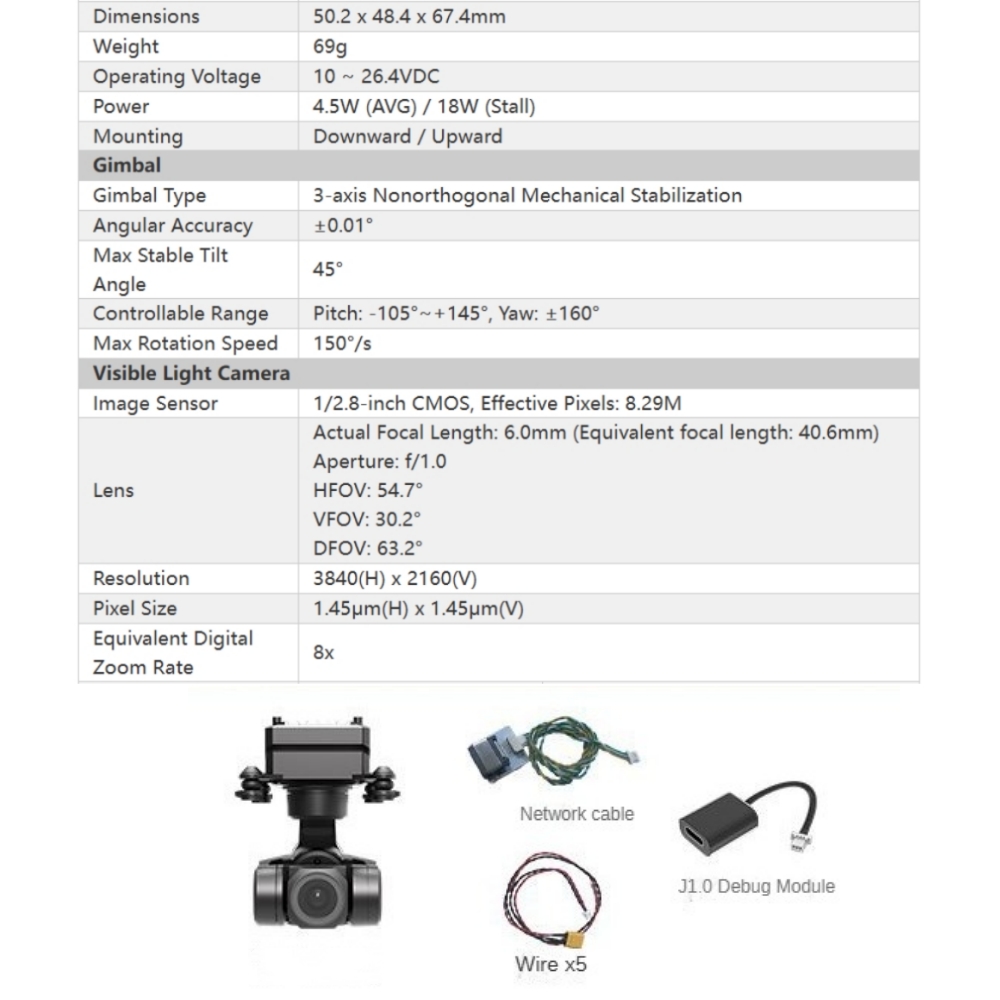 NCZOBOE Supports Network/UART/ - đánh giá và giá Drone Gimbal 3 Axis