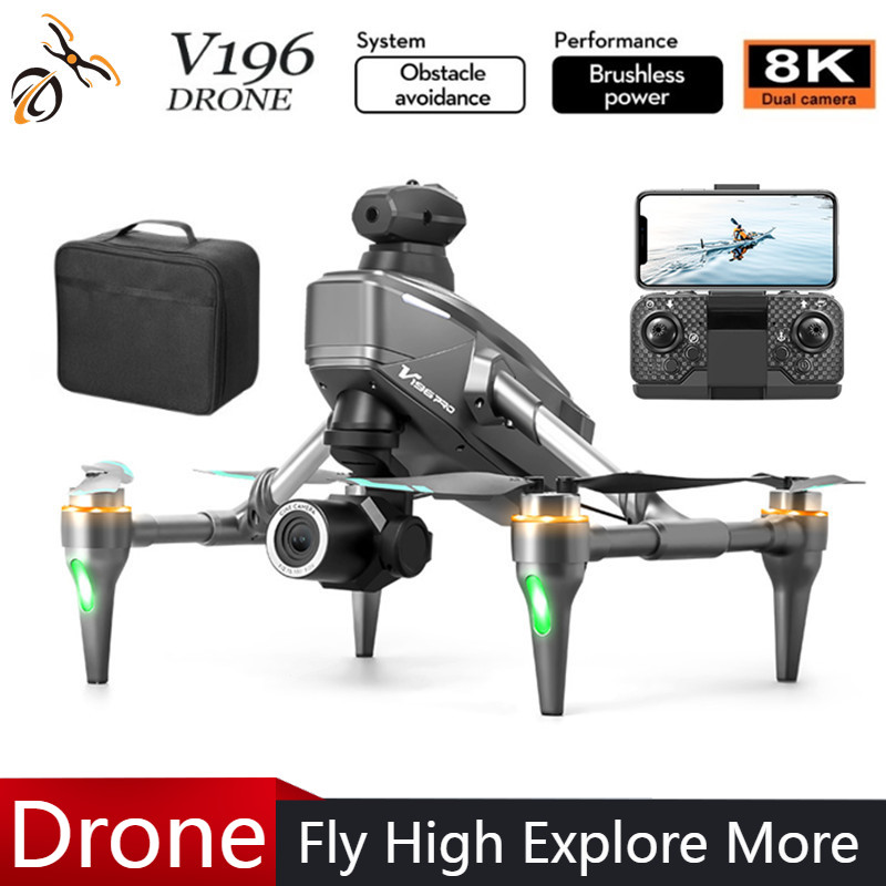 2025 V196 Automatic Obstacle A - đánh giá và giá Drone Gimbal 2 Axis