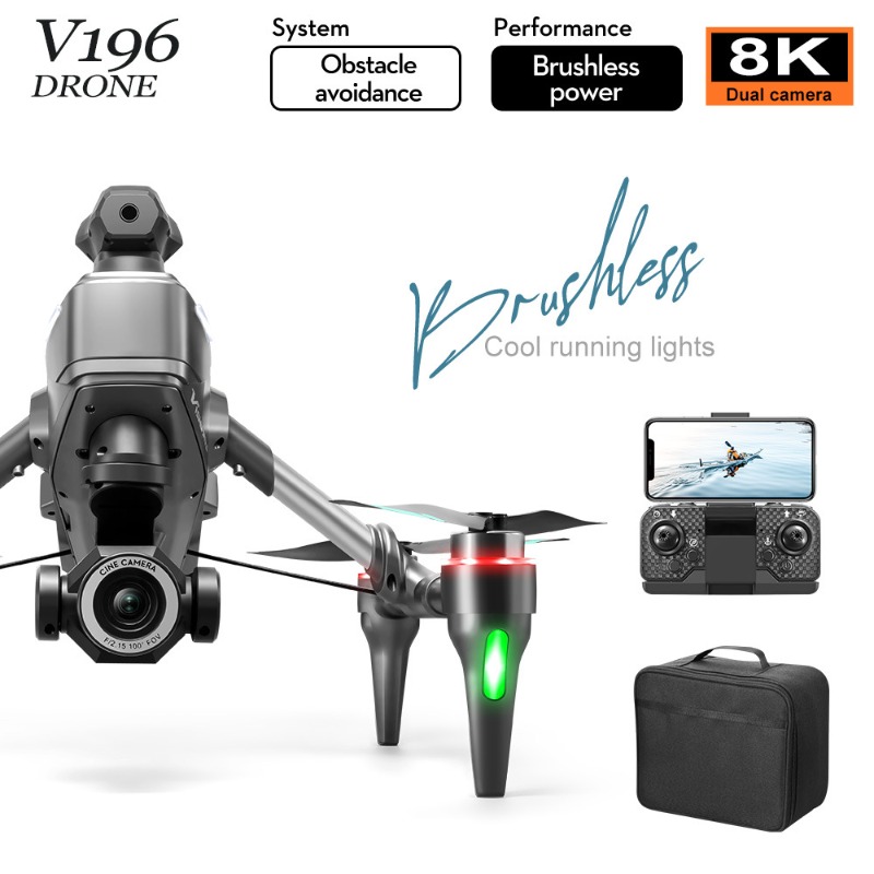 2025 V196 Automatic Obstacle A - đánh giá và giá Drone Gimbal 2 Axis